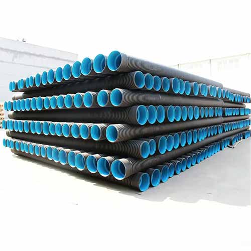 Wholesale hdpe doublewall corrugated pipe hdpe double wall undulates corrugated tube drainage pipe