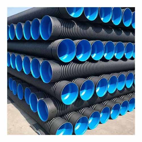 Large Diameter Tubo de Hdpe Corrugated Sewer Drainage Pipes For Cable Double Wall