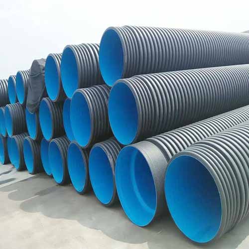 HDPE Double-wall Corrugated PE Pipe for Municipal Sewer System Rain sewer polyethylene pipe