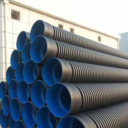 HDPE Culvert Pipe Moulded Plastic Corrugated Pipe Socket Connection Rubber Ring  Water PC Culvert Pipe