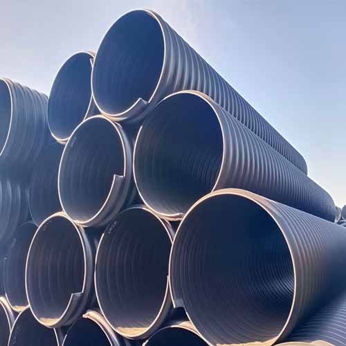 Manufacturers direct supply high quality HDPE steel strip reinforcement pipe