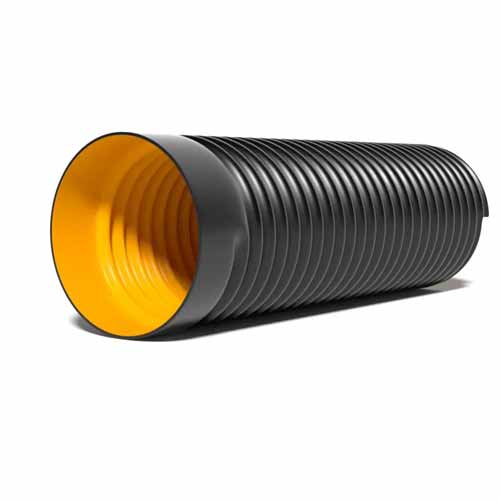 Outdoor underground piping construction 8 inch 24 inch 36 inch corrugated pipe